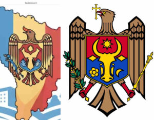 Stema Republicii Moldovei, batjocorită într-o imagine publicată de Ministerul de Interne cu ajutorul IA - Crucea eliminată din ciocul vulturului ”botoxat” și bourul storcit